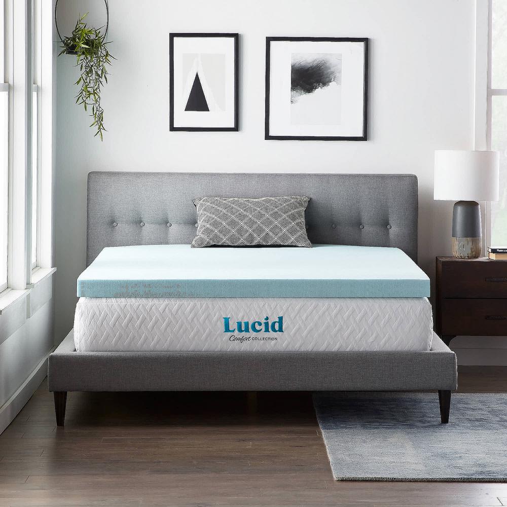 The Home Depot: 60% Off Lucid Gel and Aloe Infused Memory Foam Topper Starting at $44.84 + Free Shipping