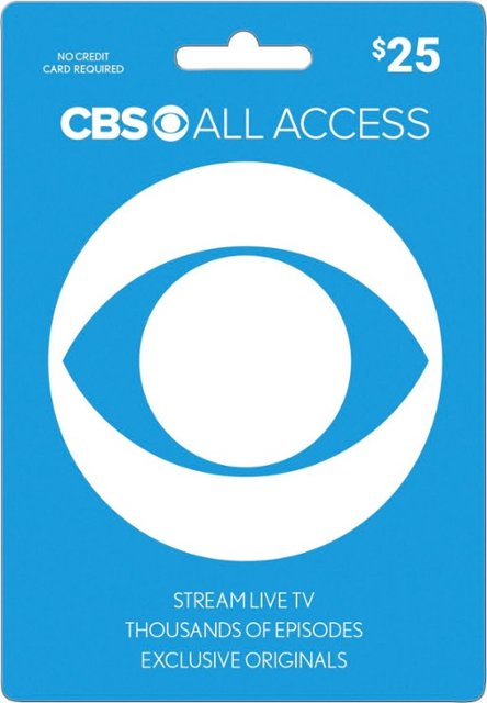 CBS All Access $25 Gift Card for $22.50 BestBuy