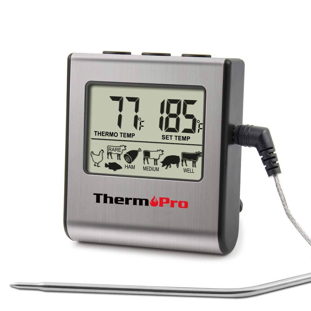 ThermoPro TP16 Meat Thermometer with Large LCD $13.99