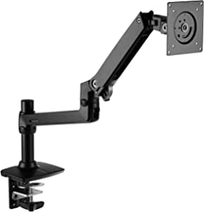 Amazon Basics Single Monitor Stand - Lift Engine Arm Mount, Aluminum - Black $103.44