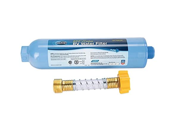 Woot deal Camco 40043 TastePure RV/Marine Water Filter with Flexible Hose Protector, Protects Against Bacteria | Reduces Bad Taste, Odors, Chlorine and Sediment $8.99