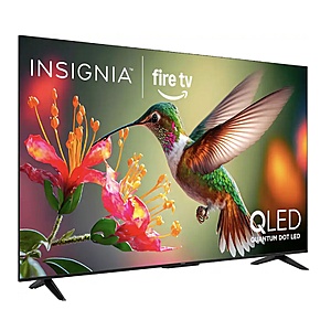 Insignia™ - 55" Class QF Series QLED 4K UHD Smart Fire TV. Model: NS55-UQFL26 - $199.99