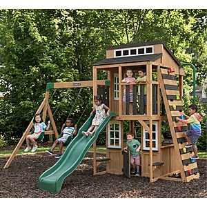 Costco Deal - KidKraft Woodhaven Overlook Swing Set – Do It Yourself- Free delivery -  $999.99