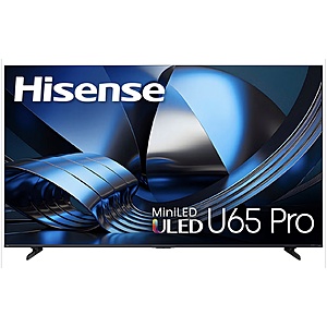 Hisense - 65" Class U6 Pro MiniLED QLED UHD 4K HDR Glare-Free Smart Fire TV with Alexa+ (2026) $598.99