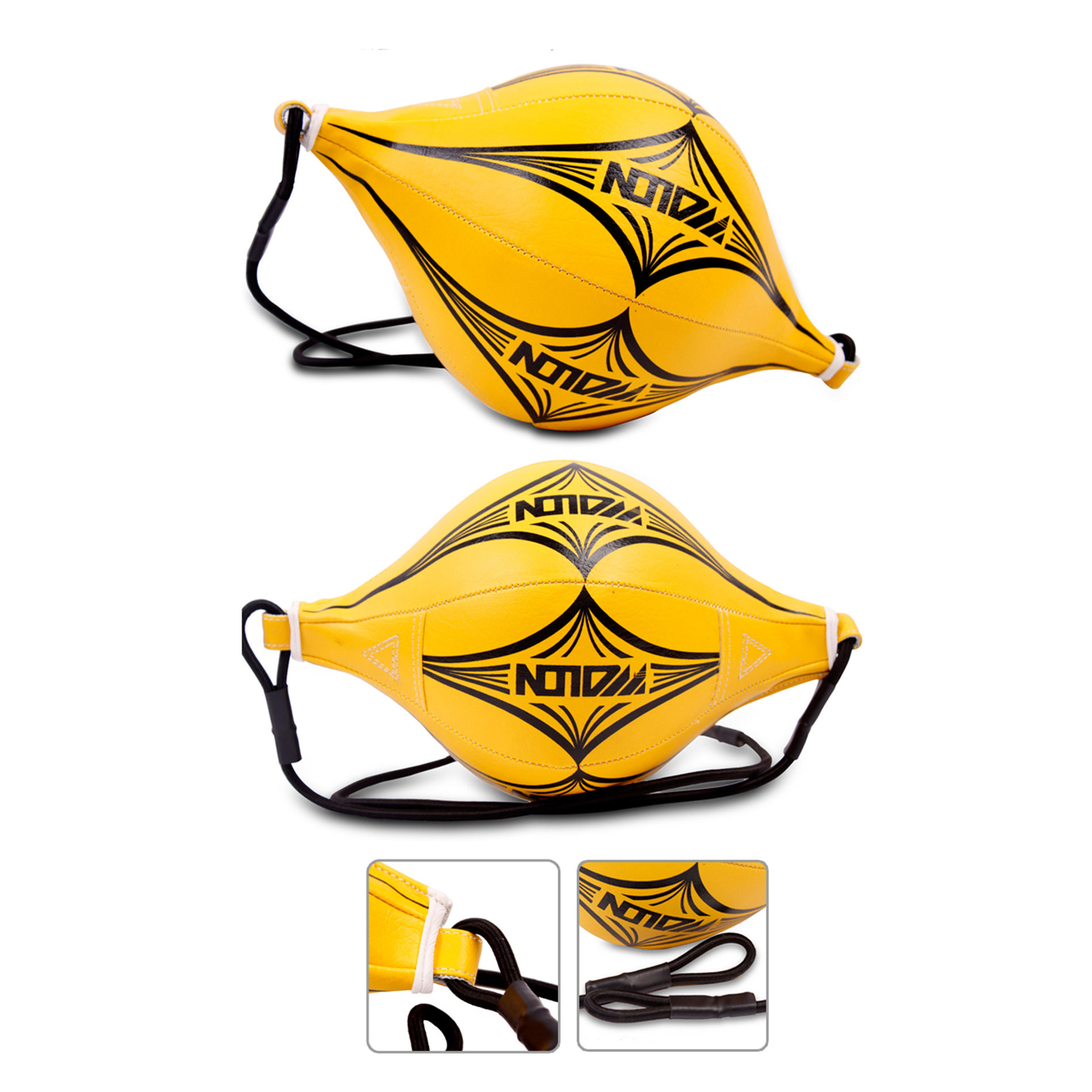 Yellow Double End Boxing Speed Ball Focus Training Punching Bag $12.86