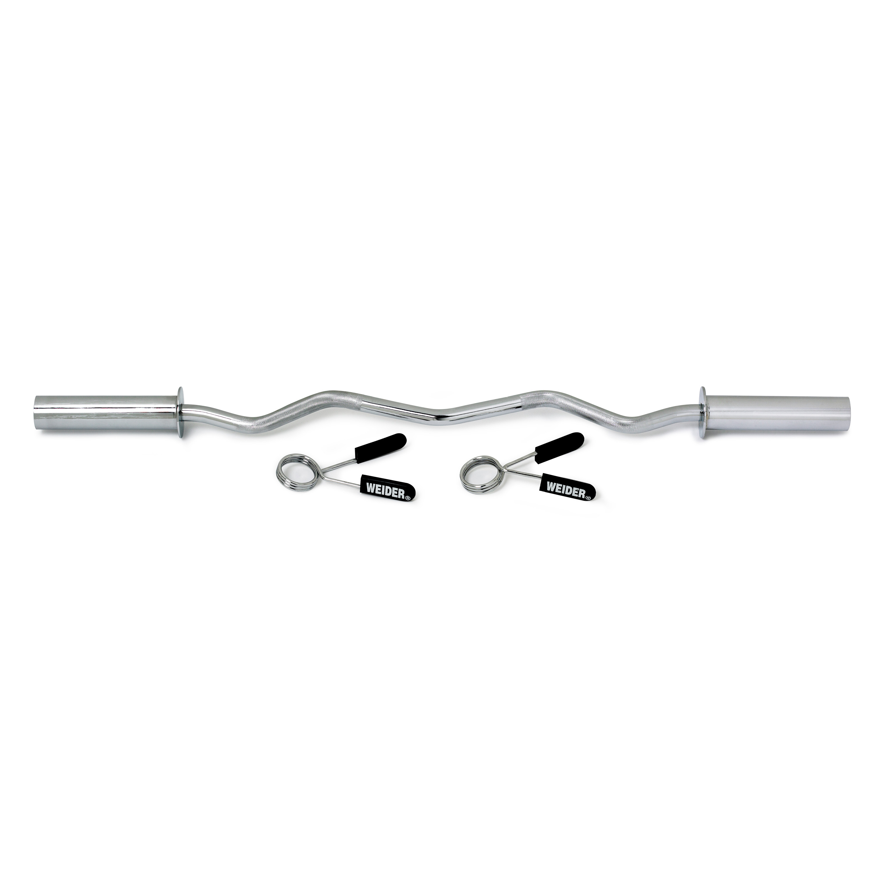 Weider Olympic Curl Bar with Partially-Knurled Grip and 310 lb. Maximum Load Weight - $32.61