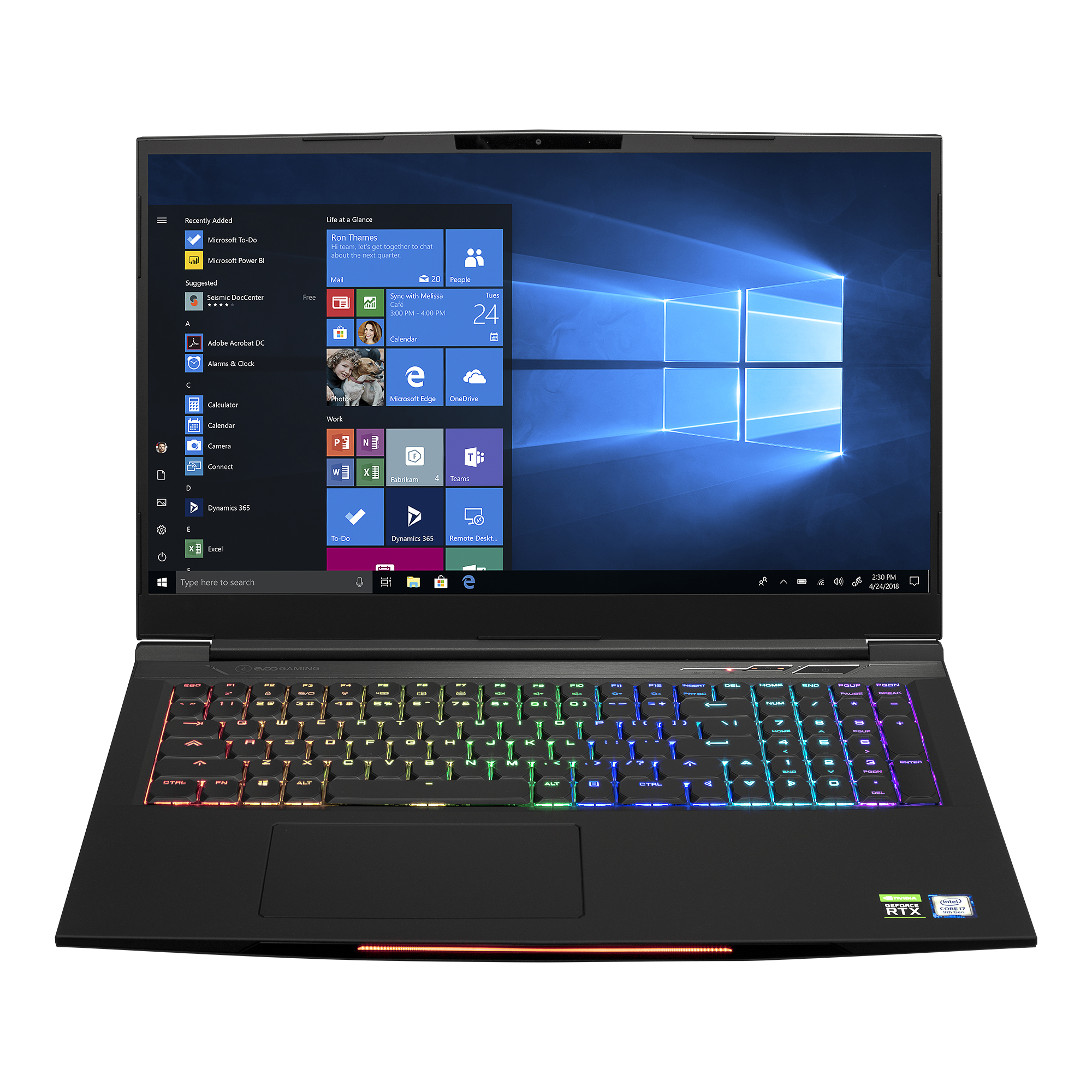 Evoo EG-LP6-BK 17" Laptop FHD i7-9750H RTX 2060 - $705 $704.65