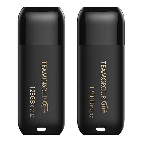 2-Pack 128GB Team Group C175 USB 3.2 Flash Drive (Matte Black) $15.99 at Amazon