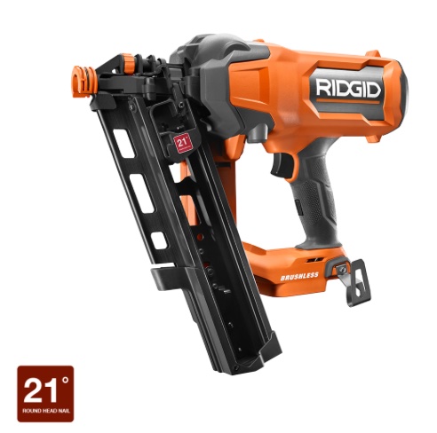 $209+Free Shipping FACTORY BLEMISHED RIDGID 18V Lithium-Ion Brushless Cordless 21° 3-1/2 in. Framing Nailer at Direct Tools Outlet