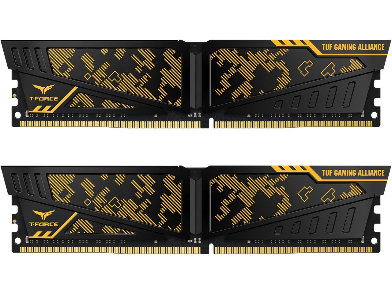 Team T-FORCE VULCAN TUF Gaming Alliance 16GB (2 x 8GB) 288-Pin DDR4 SDRAM DDR4 3200 (PC4 25600) Desktop Memory Model TLTYD416G3200HC16CDC01 $53.09