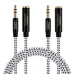 3.5mm headphone M:F extension cord - 6FT (2PACK) $5.59 prime