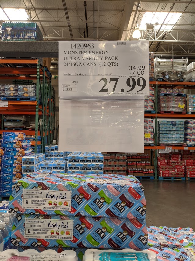 Monster Energy Ultra Variety Pack 24 16oz Cans 27 99 At Costco Through 07 26 2020