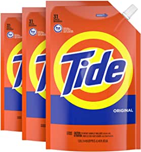 3-Pack Tide Liquid Laundry Detergent Soap Pouches, Original Scent, 93 Total Loads, $12.59 w/S&S + Free Shipping