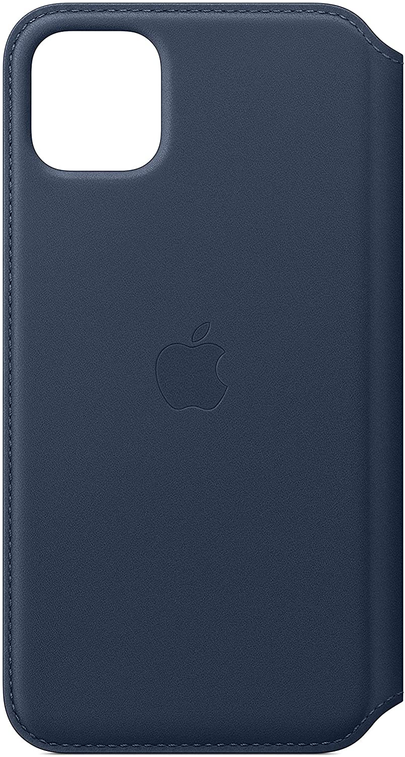 Apple Leather Folio (for iPhone 11 Pro Max) - Deep Sea Blue 61% off
