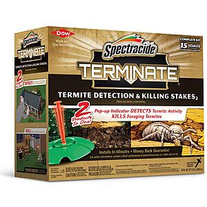 15-Count Spectracide Terminate Termite Detection & Killing Stakes $45 @ Amazon