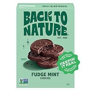 5.5-Oz Back to Nature Fudge Mint Cookies $3.40 w/ Subscribe & Save