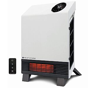 Heat Storm 1,000 Watt Wave Floor to Wall Infrared Space Heater w/ Remote  + Free Shipping