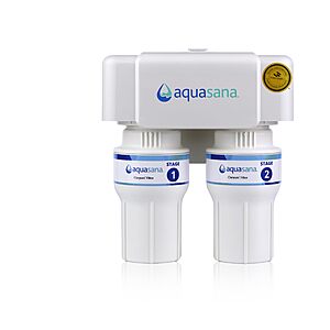 Aquasana 2-Stage Under Sink Water Filter $100 @ Amazon