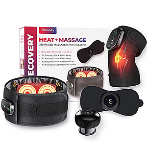 Fit Foundry 4-in-1 Heat & Massage Recovery Pack for Relief $48 @ eBay
