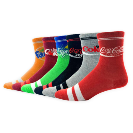 6-Pack Coca-Cola Crew Socks in Can Gift Box $9.99 at Walmart