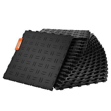 25-Pack VEVOR 12" x 12" Textured Non-Slip Garage Floor Tiles $31 @ Amazon