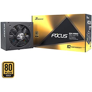 Seasonic Focus GX-650 ('20) Power Supply, 650W 80+ Gold, Full-Modular, 10 Year Warranty $109.99