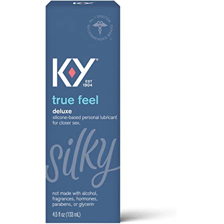 K-Y True Feel Premium Silicone Personal Lubricant for Sex, Safe to Use with Natural Rubber Latex Condoms, 4.5 oz ($10.15)