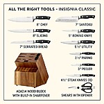 Chicago Cutlery® Insignia Classic 18-piece Block Set with Built-in Sharpener, normally $170 $99.99