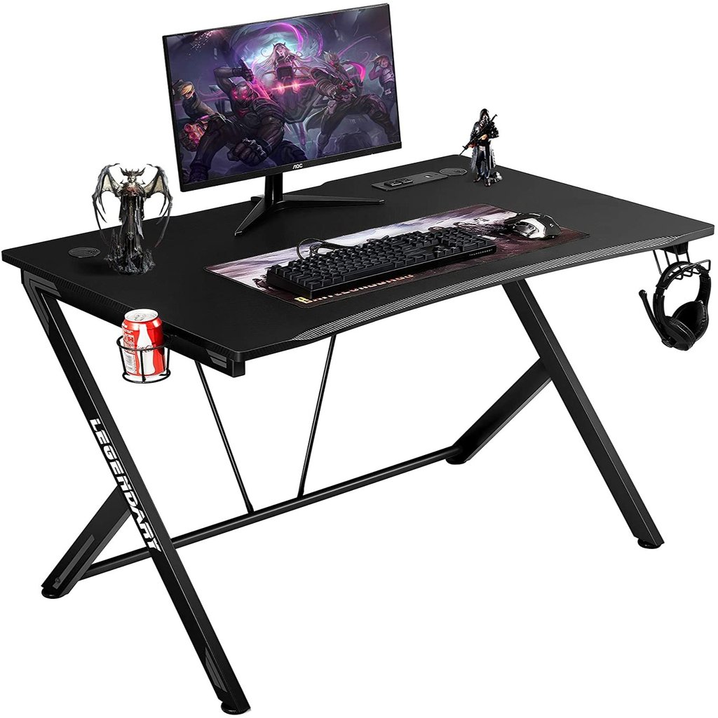 Keeypon.com: 45'' Gaming Desk PC Desk Home Office E-sports with Cup Holder $57.99 + Free Shipping