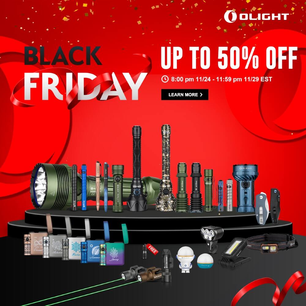 Olight Black Friday Sale, Up To 50% OFF Side-wide