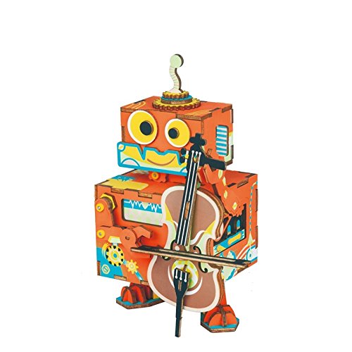 Robotime 3D Wooden Puzzle DIY Music Box Kit (Various Styles) $7.99 + Free Shipping w/ Prime or $25+