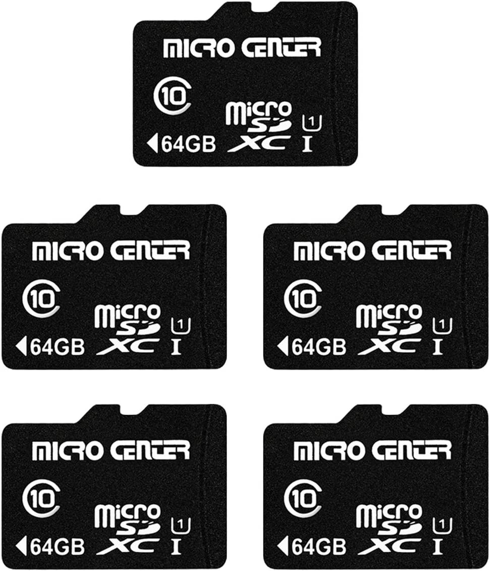 Micro Center 64GB Micro SD Card 5 Pack from Micro Center 23.99 and