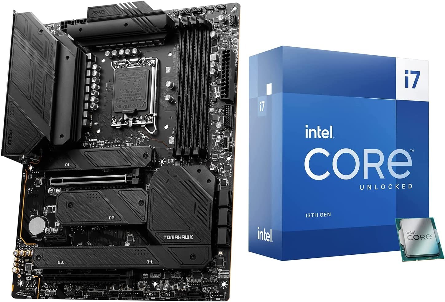 Intel Core i7-13700K 13th Gen CPU + MSI MAG Z790 Tomahawk WiFi DDR4 Motherboard Bundle $649 and more + Free Shipping