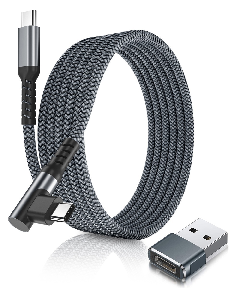 3-Meter Basesailor 100W USB-C to USB-C Right Angle Cable w/ USB-A Adapter $4.5 + Free Shipping w/ Prime or $35+ orders