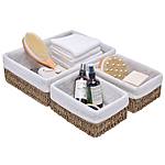 3-Pack StorageWorks Hand-Woven Seagrass Wicker Storage Baskets w/ Cotton Linings $13 + Free Shipping