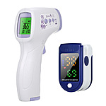 Digital Fingertip Pulse Oximeter + Digital Forehead Thermometer $10.99 + free shipping