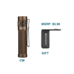 Olight Baton 3 Pro 1500 Lumens Rechargeable Flashlight (4 Colors) + L-Stand $49.78 + FS