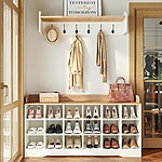 4-in-1 Coat Rack with 18 Shoe Cubbies $95.99+Free Shipping
