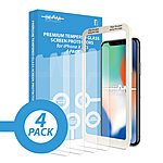 4 Pack of Glass Screen Protectors - iPhone X/XS $3.99 + FS
