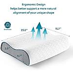 Bedsure Ergonomic Cervical Washable Bamboo pillow for $17.99 + FS w/PRIME