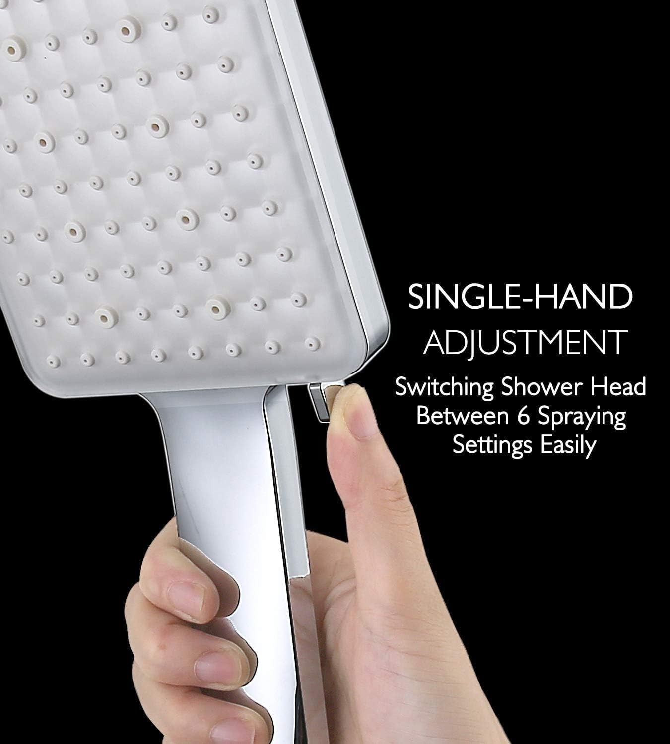 Single Hand Spray Modes/Settings Adjustable Shower Head $12.99 and others + FS w/PRIME