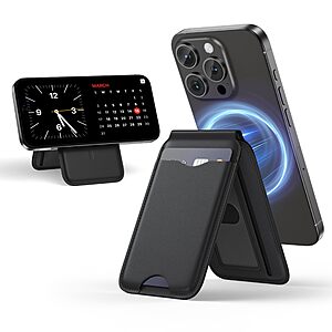 LULULOOK Magnetic Wallet Stand for iPhone ( 3 colors available) $7.99 + FS w/PRIME