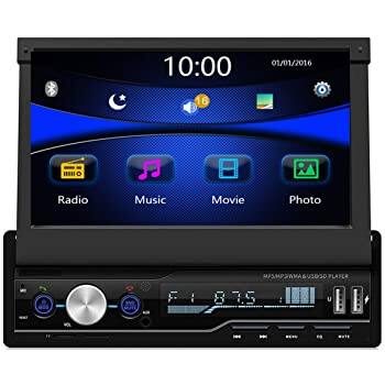 Regetek Touchscreen Single Din Car Stereo 7 inch Bluetooth Car Radio Audio Video Player $55.99 + FS