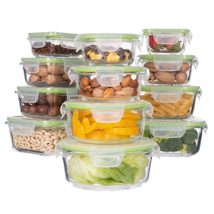 Genicook 5-Pack or 12-Pack Borosilicate Glass Food Storage Sets $16 - $29