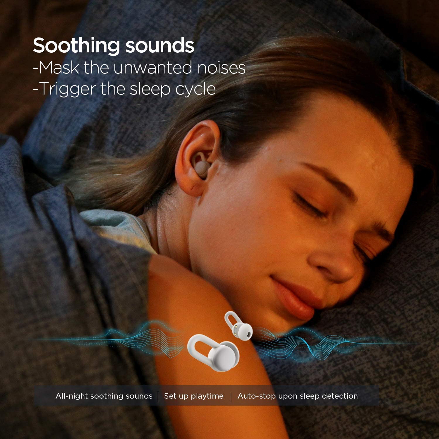 Amazfit Zenbuds Smart Sleep Earbuds, Noise Blocking in-Ear Design, Sleep Monitoring, Soothing Sounds $129.99 + FS