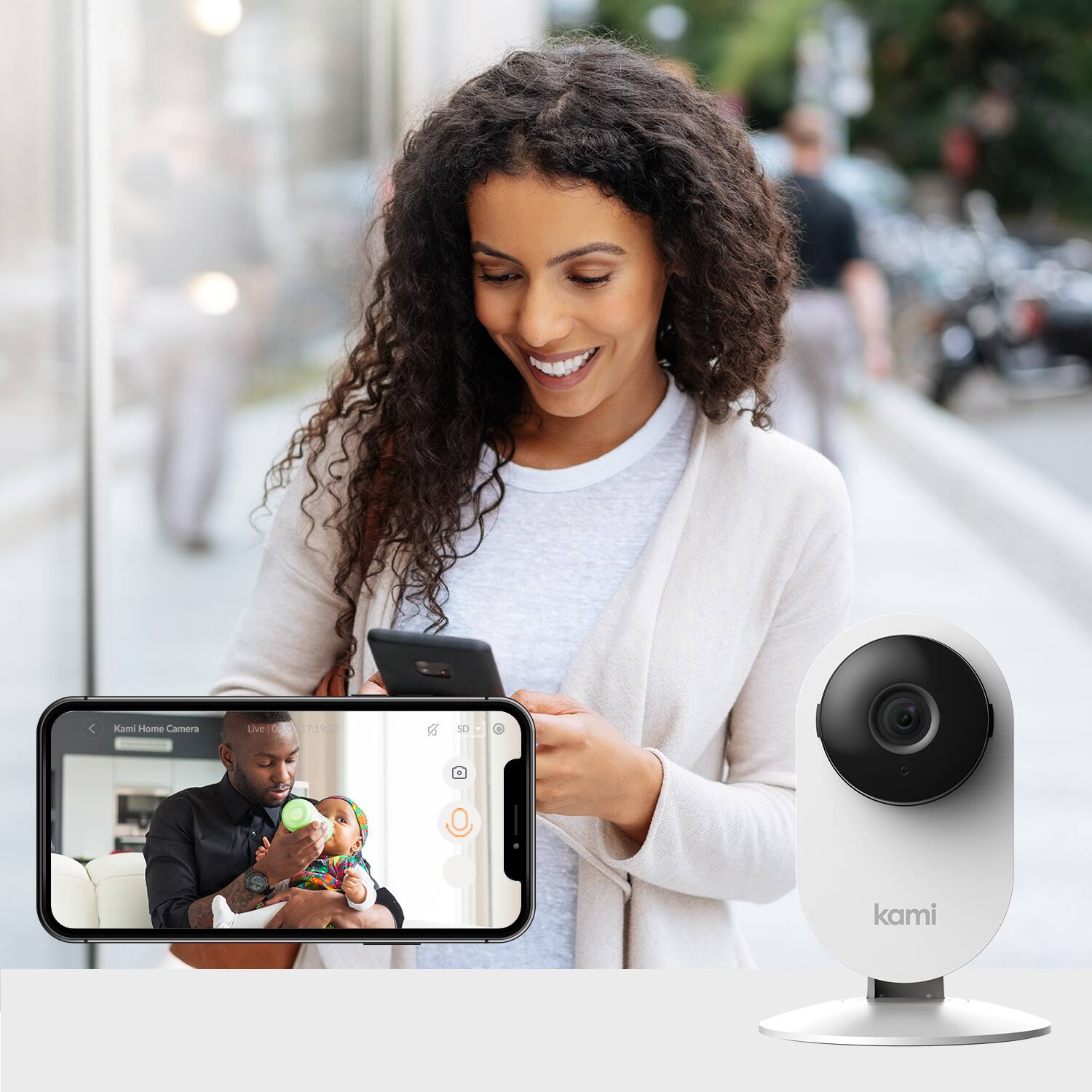 Kami 1080P Security Camera 4PCS, Wireless IP Home Surveillance System with Face Detection $82 + FS