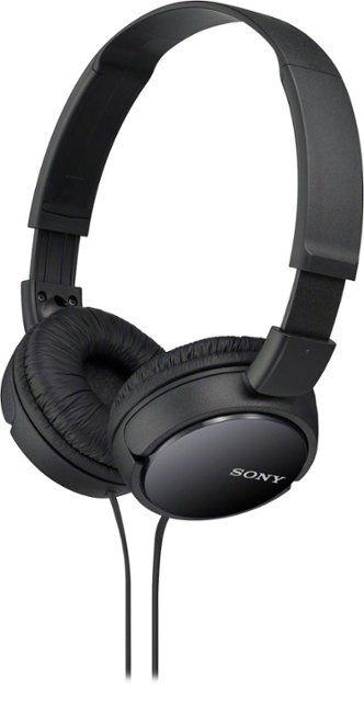 Sony - ZX Series Wired On-Ear Headphones - Black $12.99