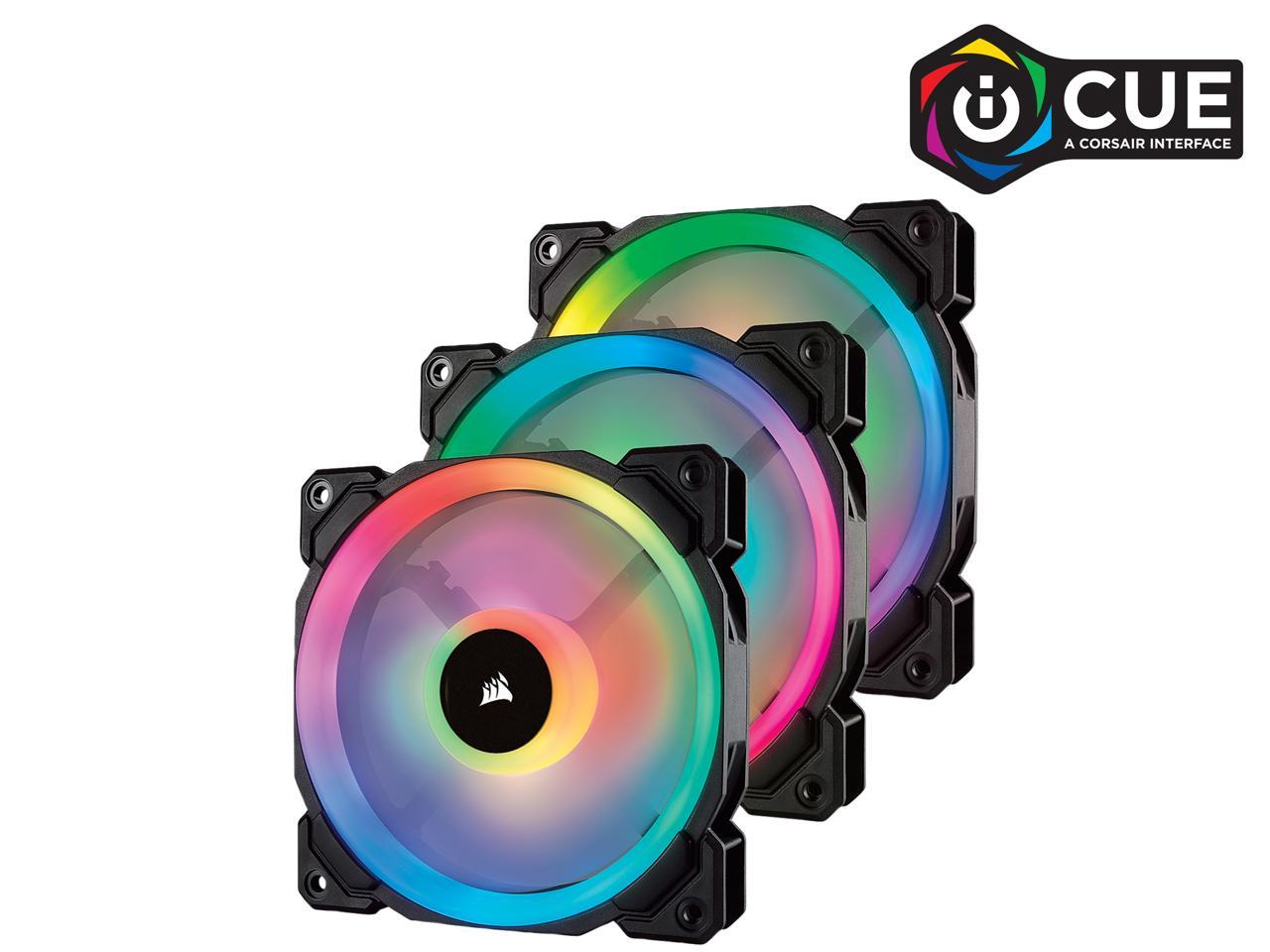 Corsair LL Series CO-9050072-WW LL120 RGB, 120mm Dual Light Loop RGB LED PWM Fan $80.99