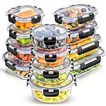 24-Piece JoyJolt JoyFul Borosilicate Glass Airtight Food Storage Containers w/ Lids $36 + Free Shipping