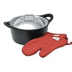 All-Clad Cast Aluminum 5-1/2-Quart Dutch Oven with Two Oven Mitts $49.95 shipped
